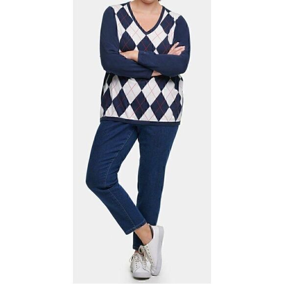 Tommy Hilfiger Cotton Sweater Top 1X Plus Size - Picture 10 of 10